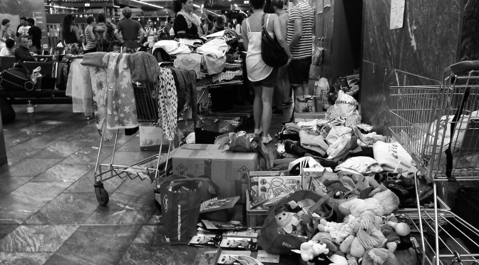 Refugees in Wien: Nachts am Hauptbahnhof